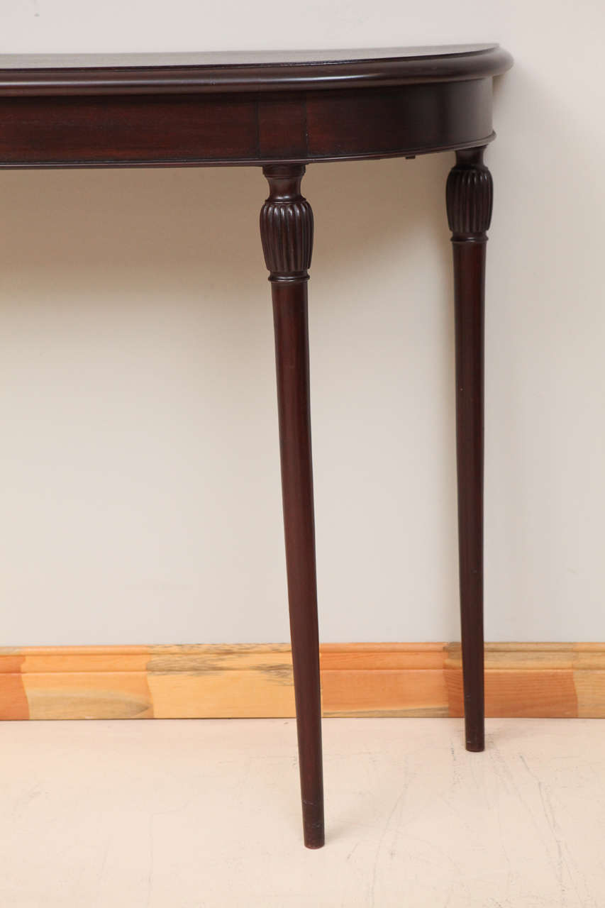 mahogany console tables