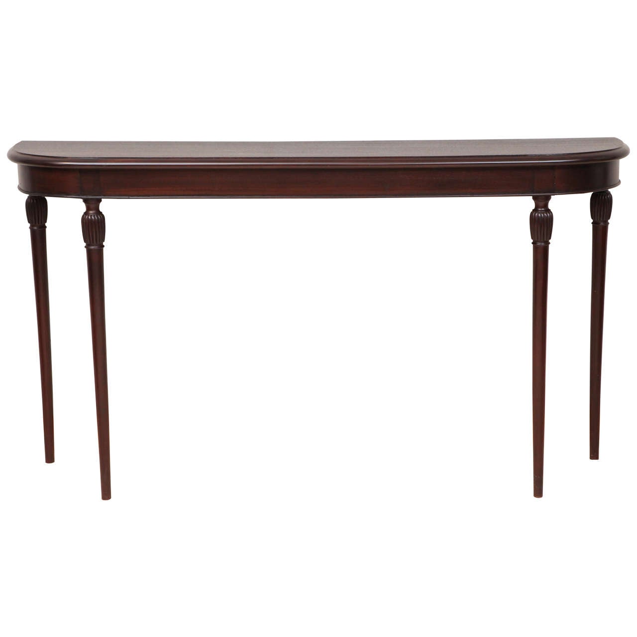 Tall Italian Mahogany Console Table