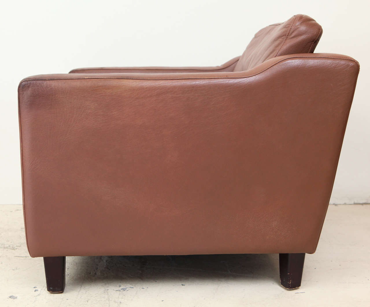 Pair of Leather Armchairs in the Style of Børge Mogensen 2