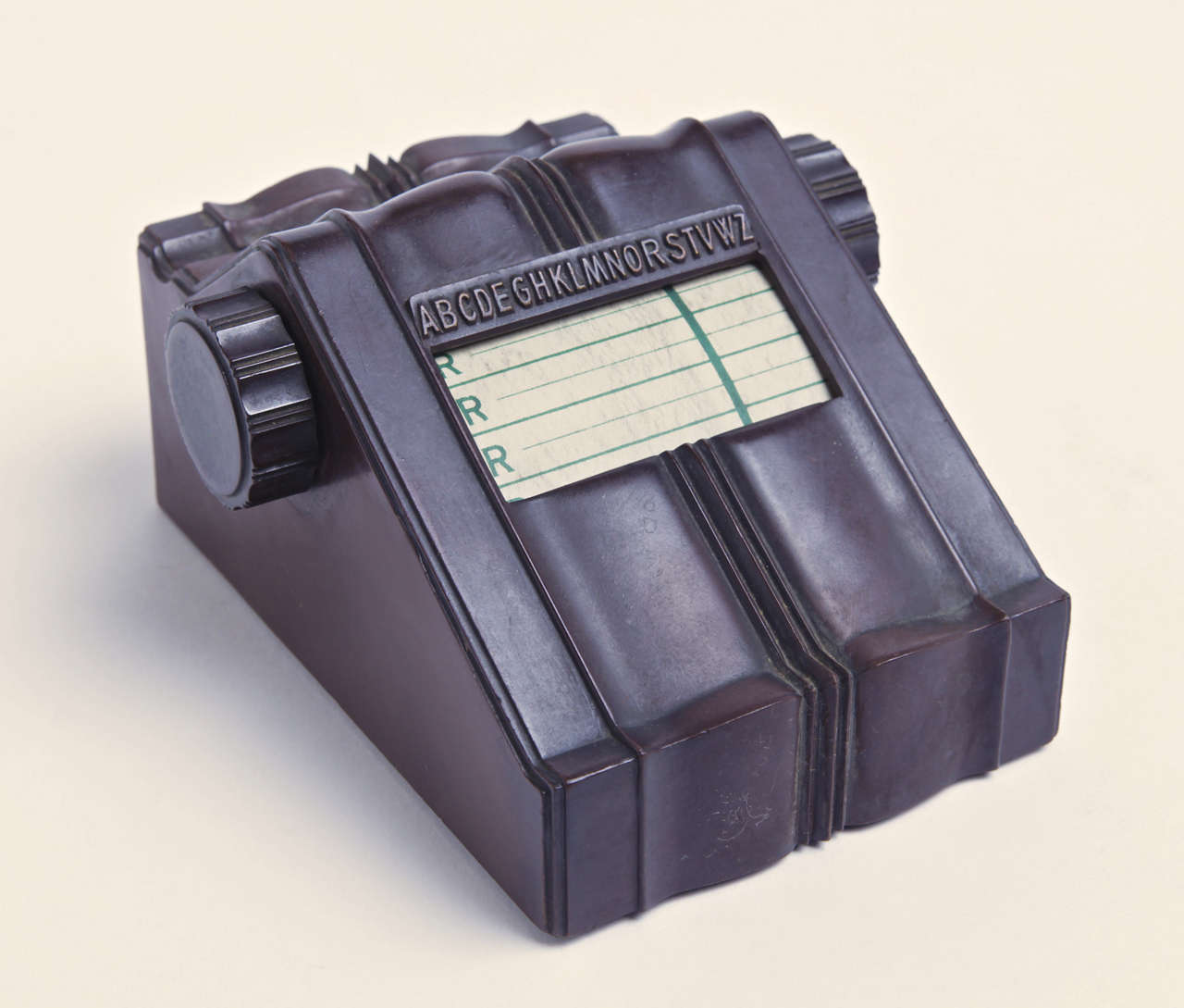 Trio Bates Streamline Telephone Index Spinners von Norman Bel Geddes im Angebot 1