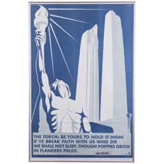 Heroic Canadian War Propaganda Art Deco Poster by Kamil R. Filipowski