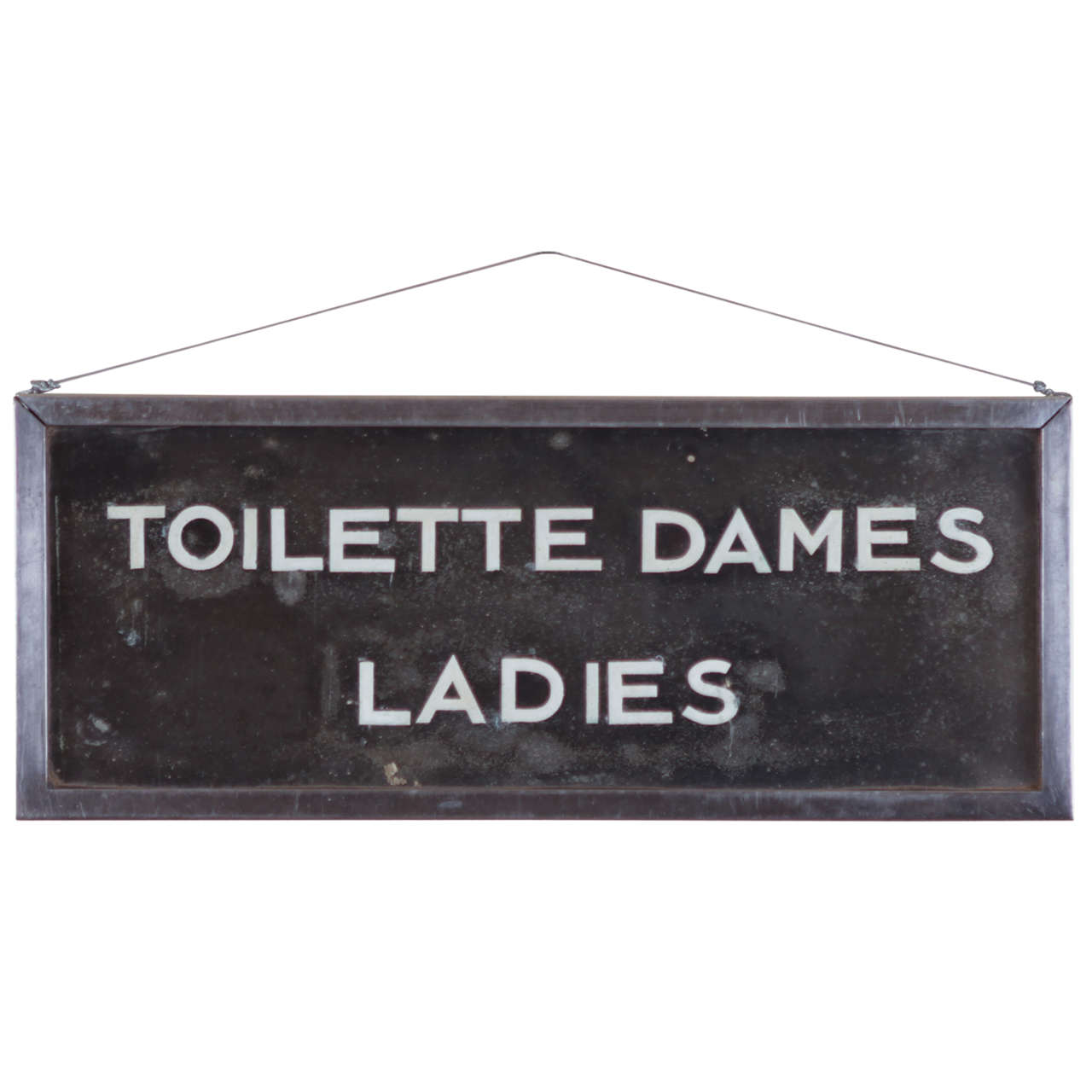 French Art Deco  Toilette Dames Ladies Room Sign