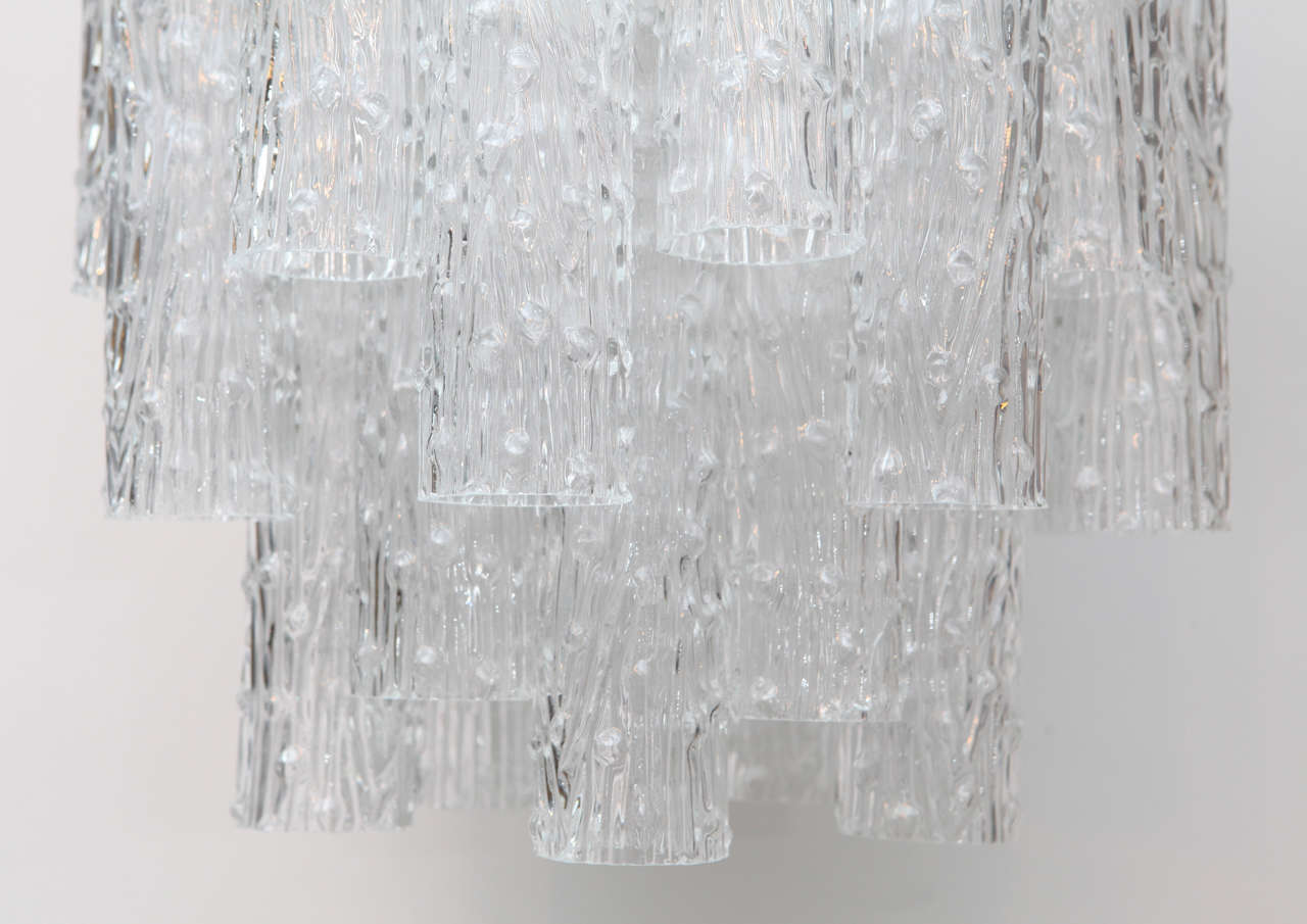 crystal tube chandelier