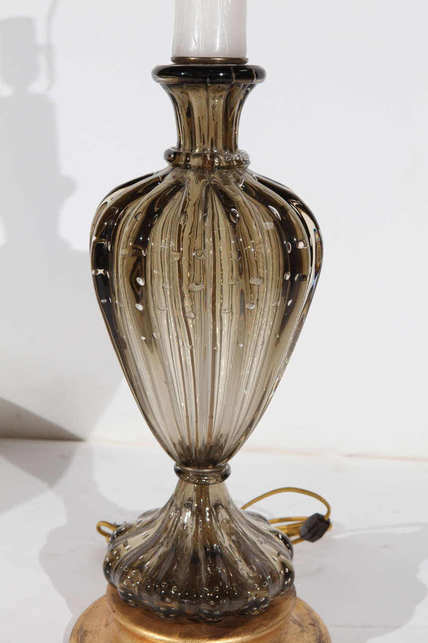 Lampe unique en verre de Murano par Seguso Bon état - En vente à Cathedral City, CA
