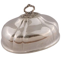 Large 19th Century English Silver Plated Meat Dome