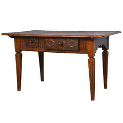 18th c. Carved Walnut Table