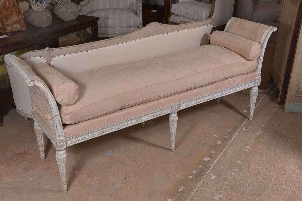 Directoire Late 19th c. Painted Bench