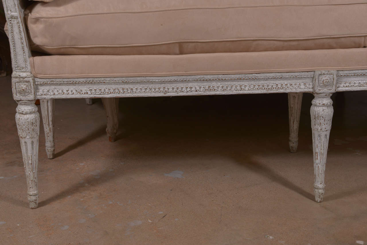 French Late 19th c. Painted Bench