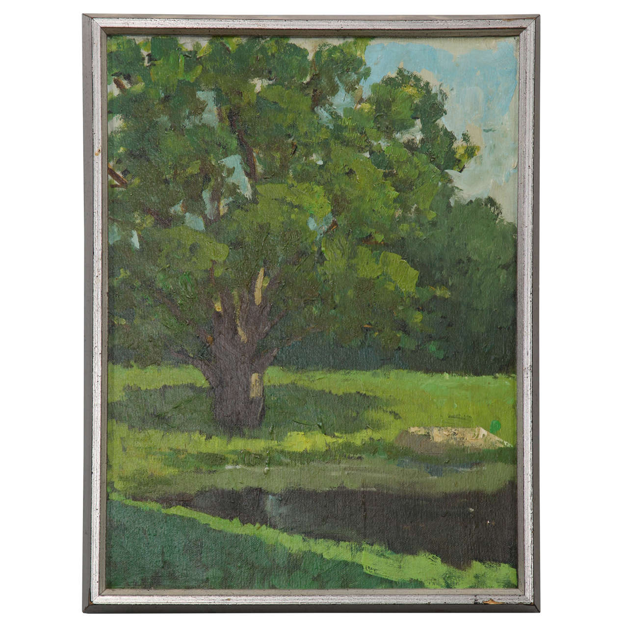 Green Tree Oil Painting