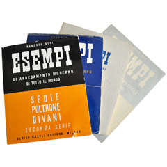 "ESEMPI" Scarce Mid-Century Furniture Reference Books by Roberto Aloi