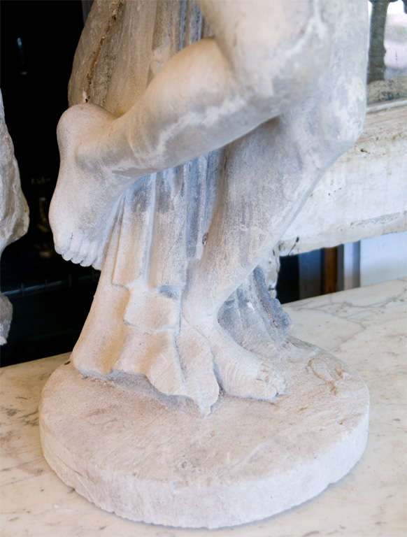 Kalkstein-Statue im Zustand „Gut“ im Angebot in Washington, DC