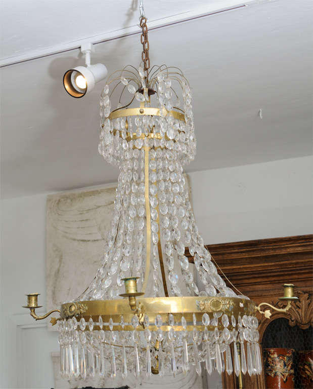 Early 19th Century Crystal Chandelier