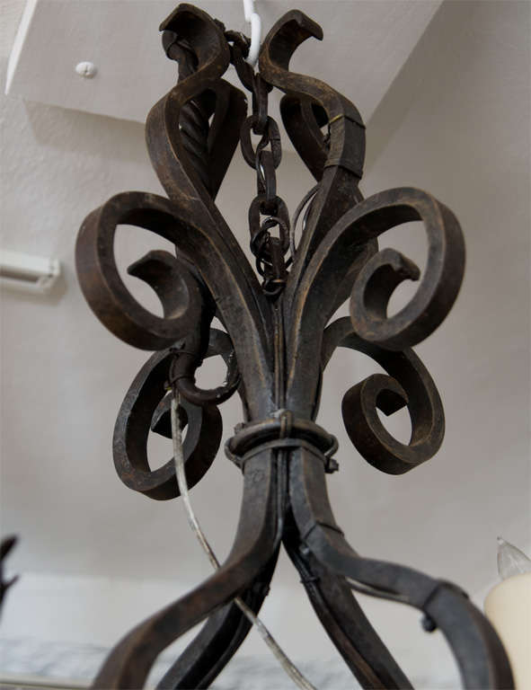 vintage cast iron chandelier