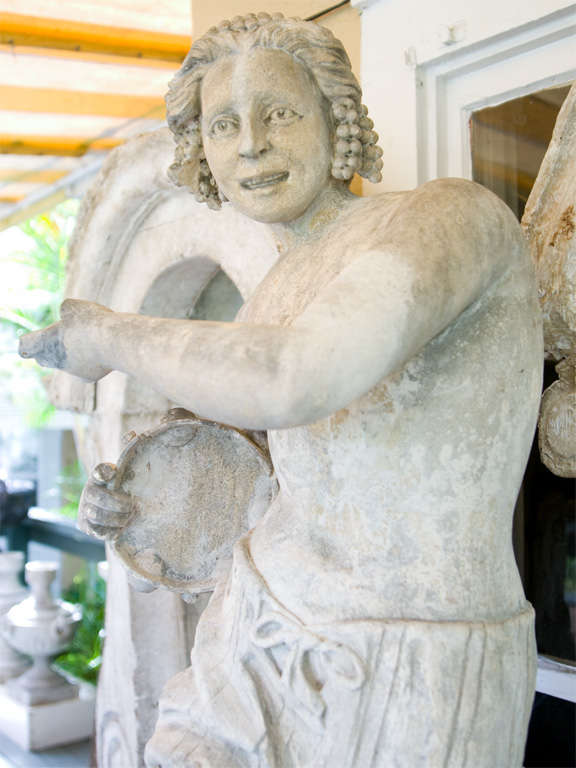 Limestone Statue For Sale at 1stDibs
