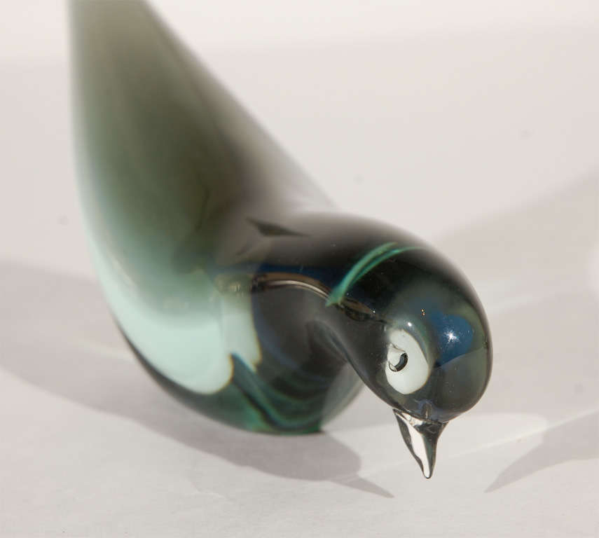 Pair of Murano Glass Birds by Alfredo Barbini 1