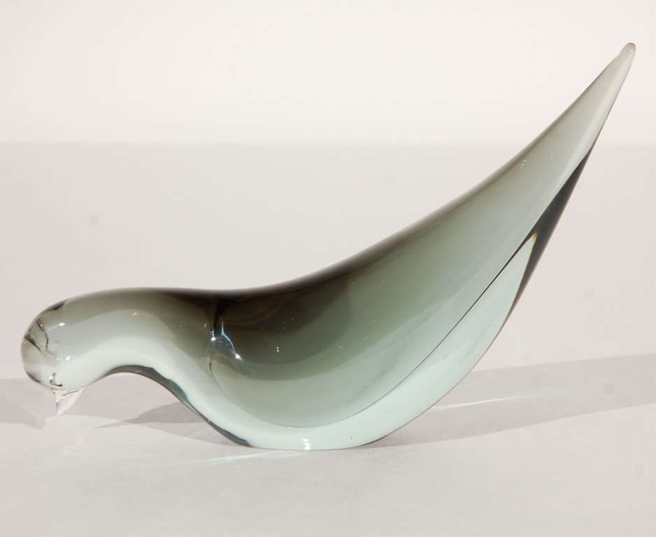 Pair of Murano Glass Birds by Alfredo Barbini 2