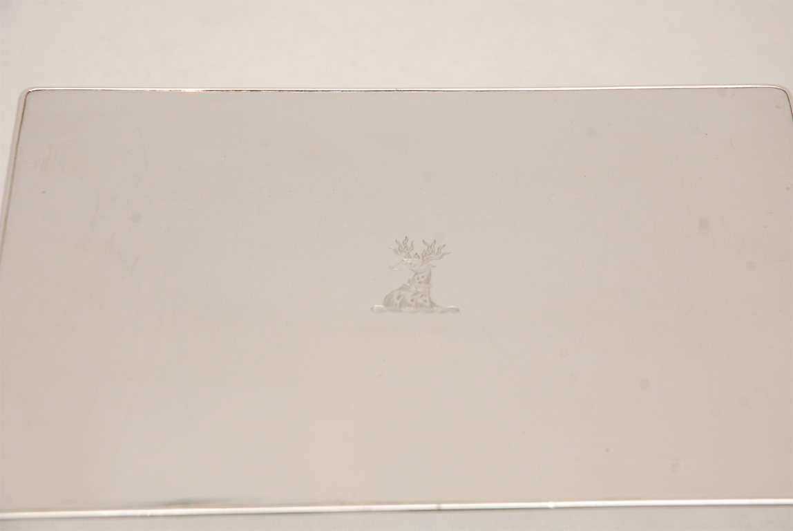 Silver Plate Humidor with Cedar Lining