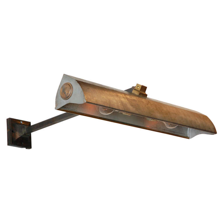 8  Bronze Library Wall Lights, New England