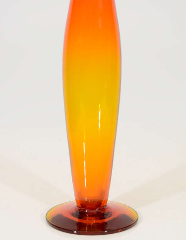 Mid-Century Modern Blenko Decanter by Wayne Husted