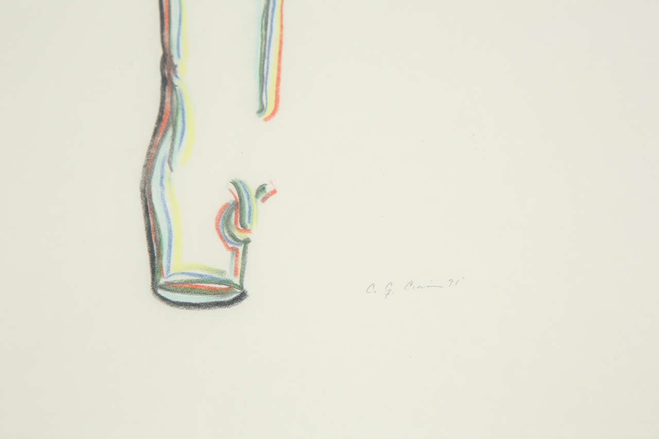 A Set of 3 Colored Pencil Drawings For Sale at 1stDibs