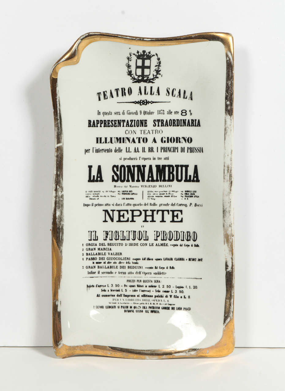 Vintage "La Sonnambula" Dish