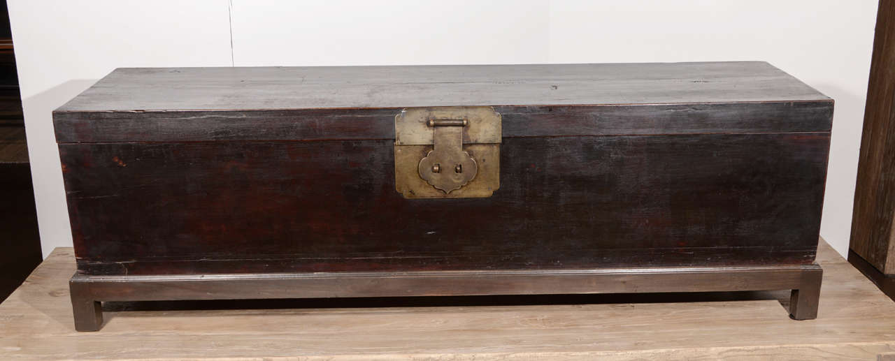 Antique Storage Trunk on Stand