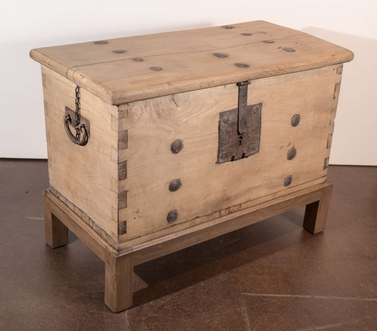 Antique Storage Trunk on Stand