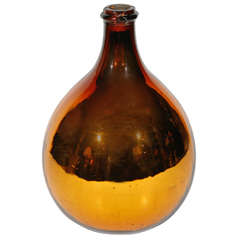 Antique Gold Mercury Glass Vase