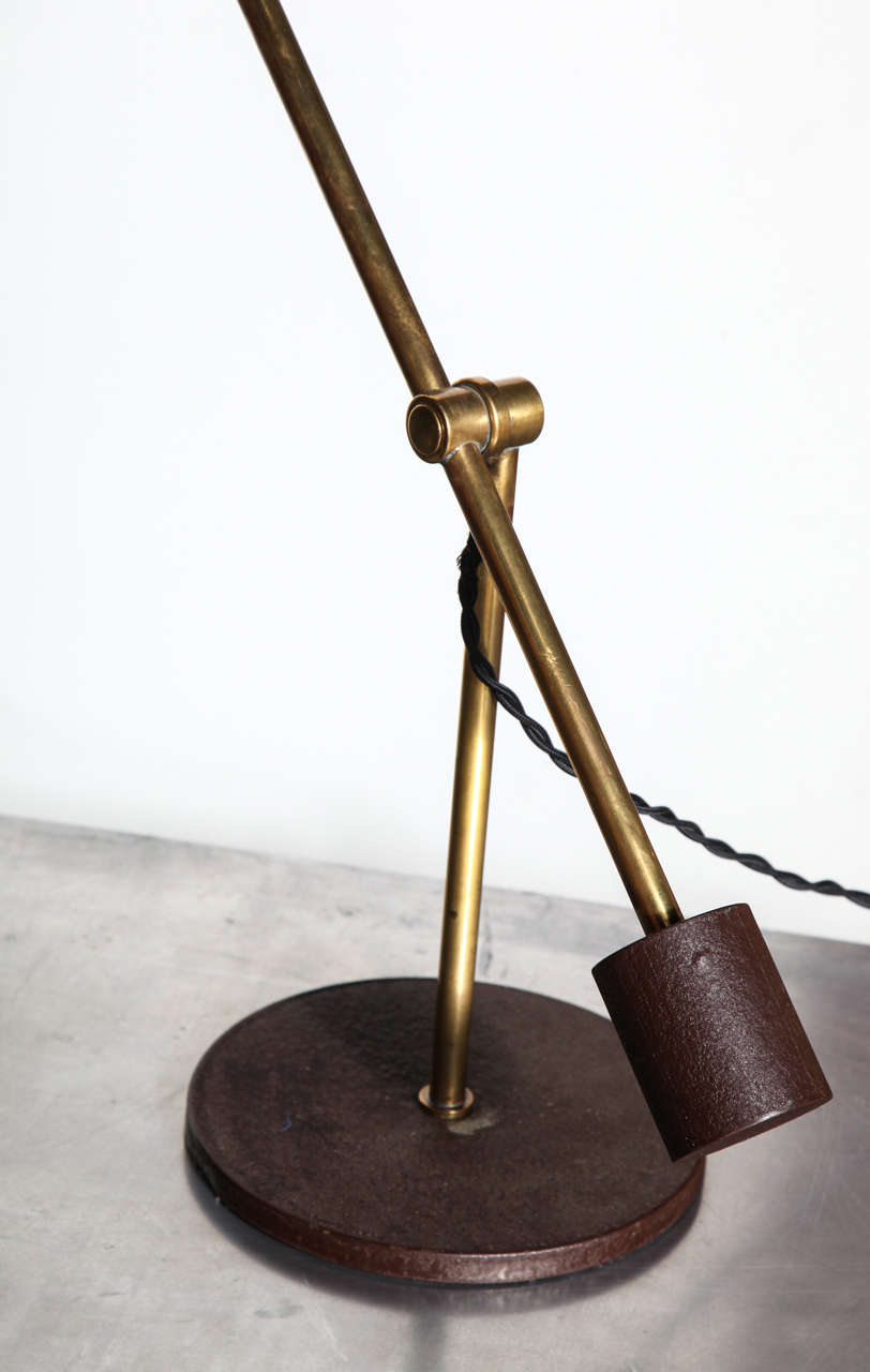 American Counterbalance Brass Desk Lamp by Mark Heinlein for Nessen Studios