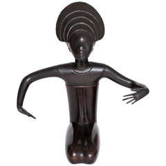 Hagenauer Bronze and Wood African Dancer circa 1930