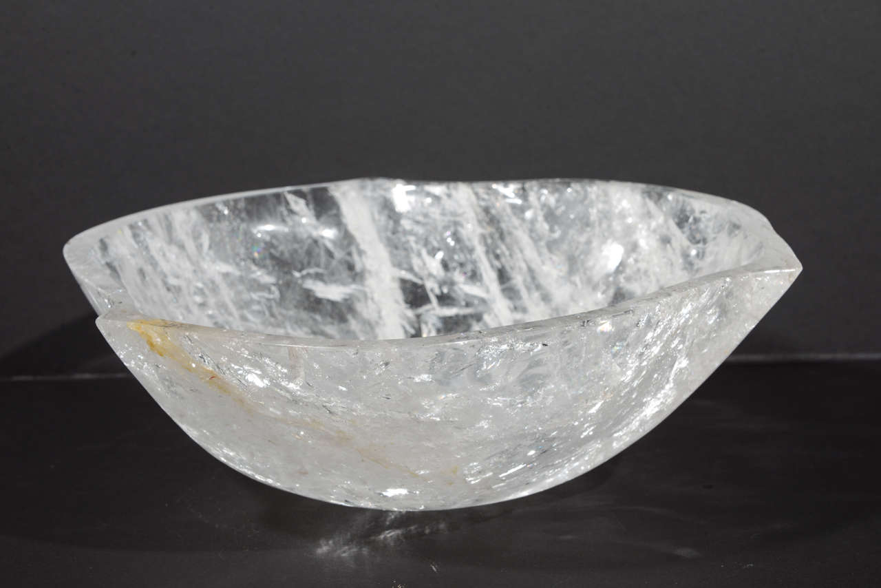 Decorative Rock Crystal Bowl at 1stdibs