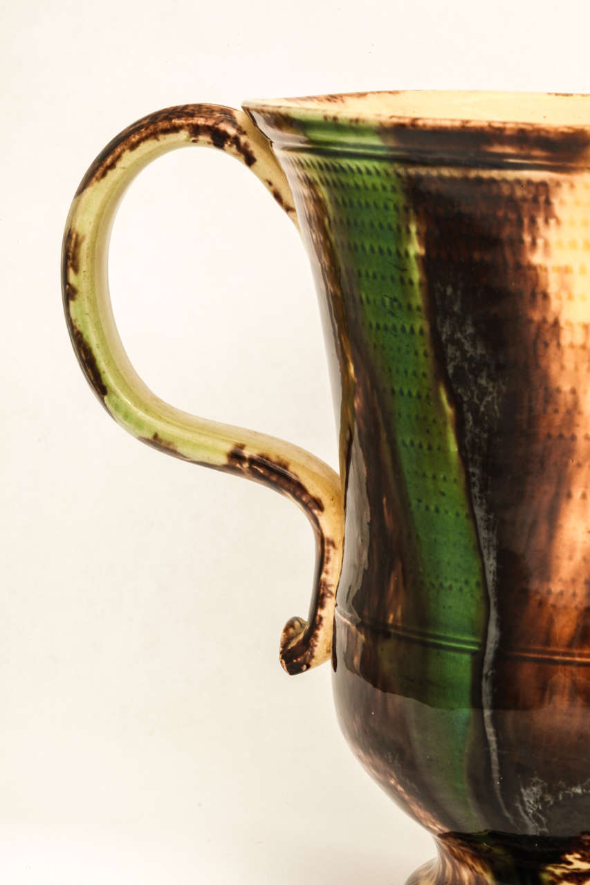 18th Century and Earlier A Fine Whieldon School  Pottery Loving Cup