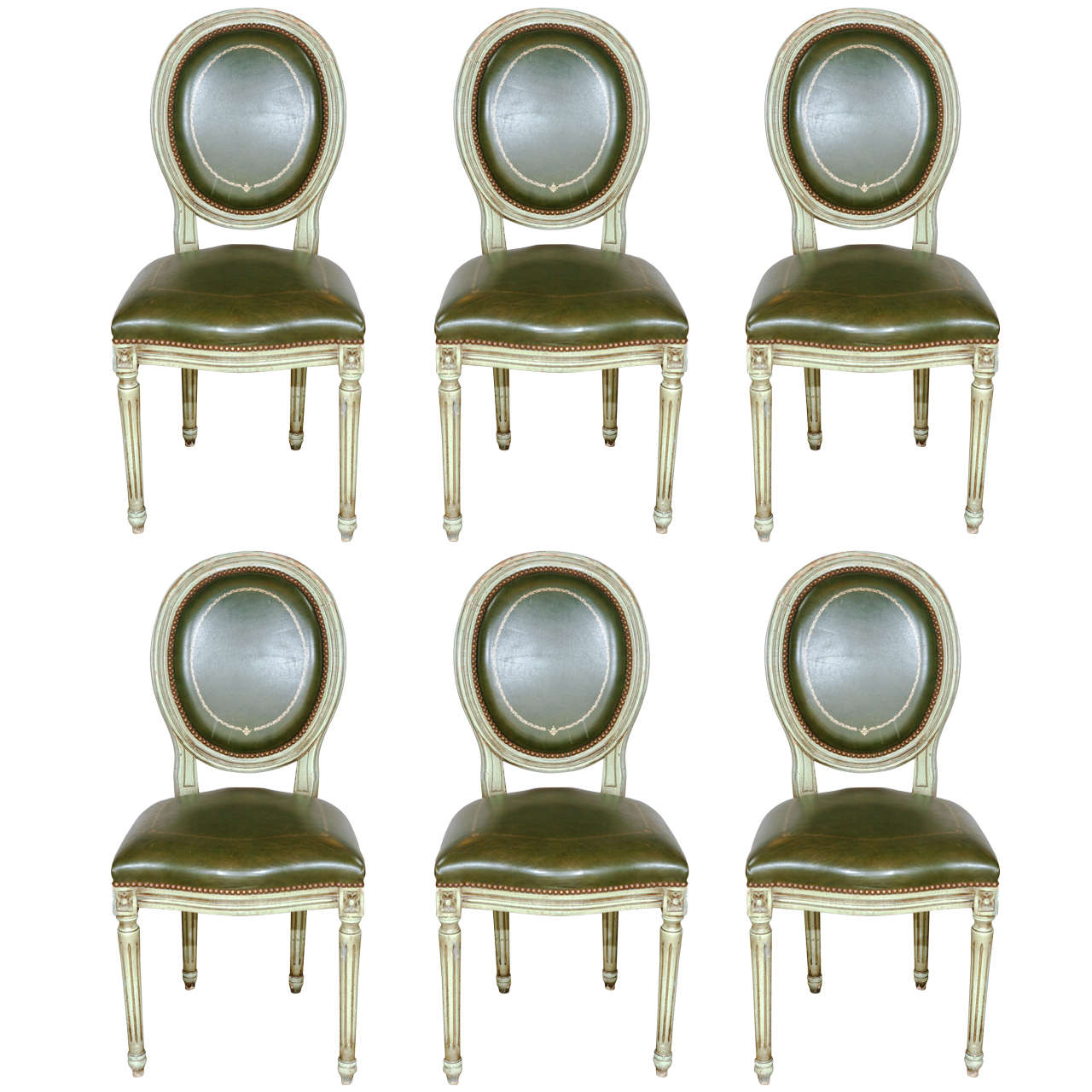 Six French Louis Xvi Dining Chairs, French Louis Xvi Dining Chairs