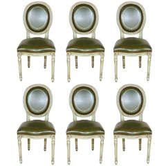 Set of Six French Louis XVI Dining Chairs
