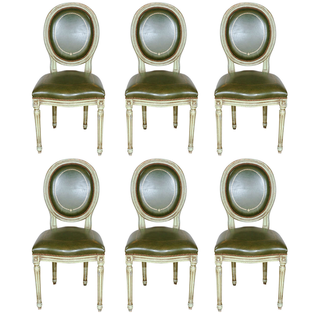 Set of Six French Louis XVI Dining Chairs at 1stDibs louis 16 dining