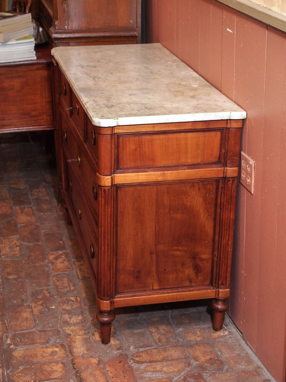 French Directoire Period Walnut Commode 3