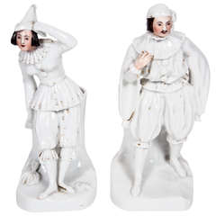 1880s Pair of Staffordshire Figure Vases 11