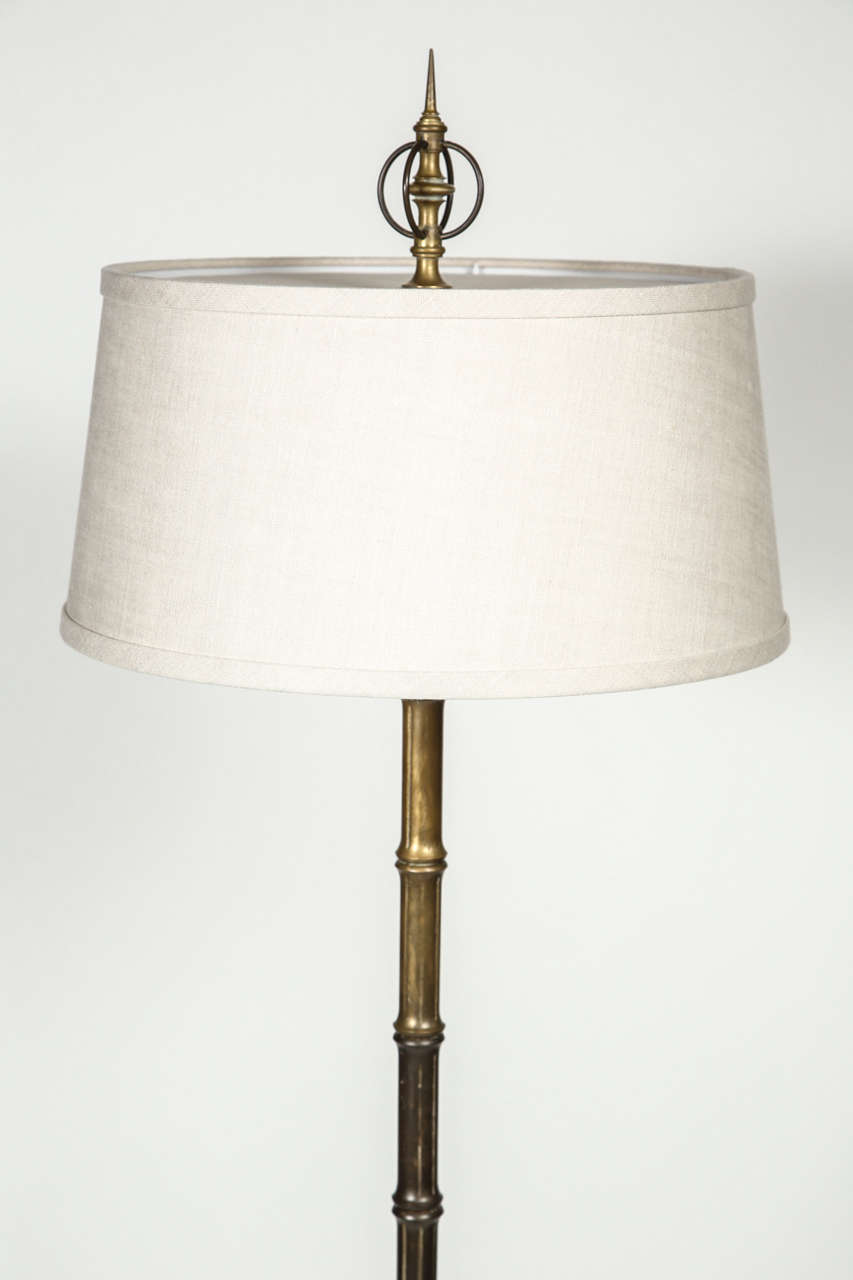 American Brass Bamboo Floor Lamp