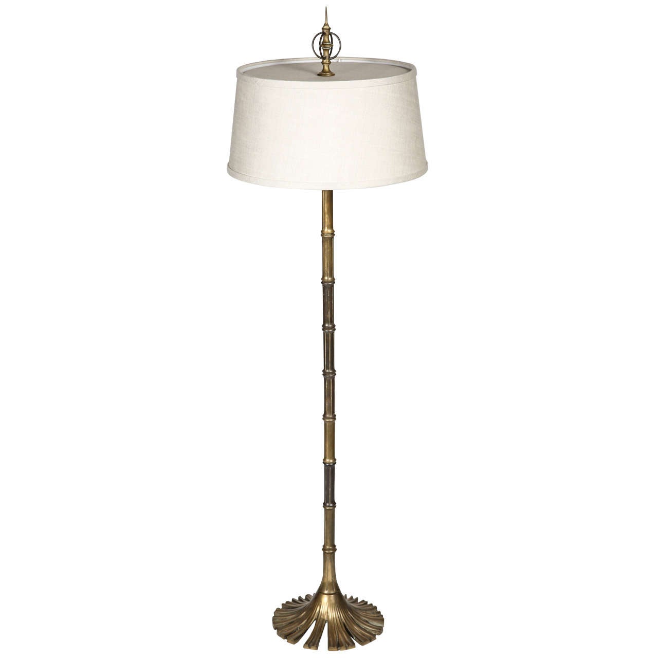 Brass Bamboo Floor Lamp at 1stDibs