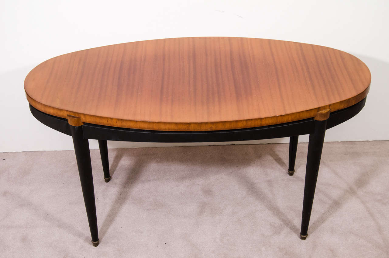 French MId Century Oval Occasional Table in the Style of Pierre Guariche
