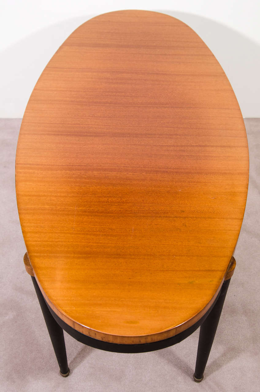 MId Century Oval Occasional Table in the Style of Pierre Guariche 1