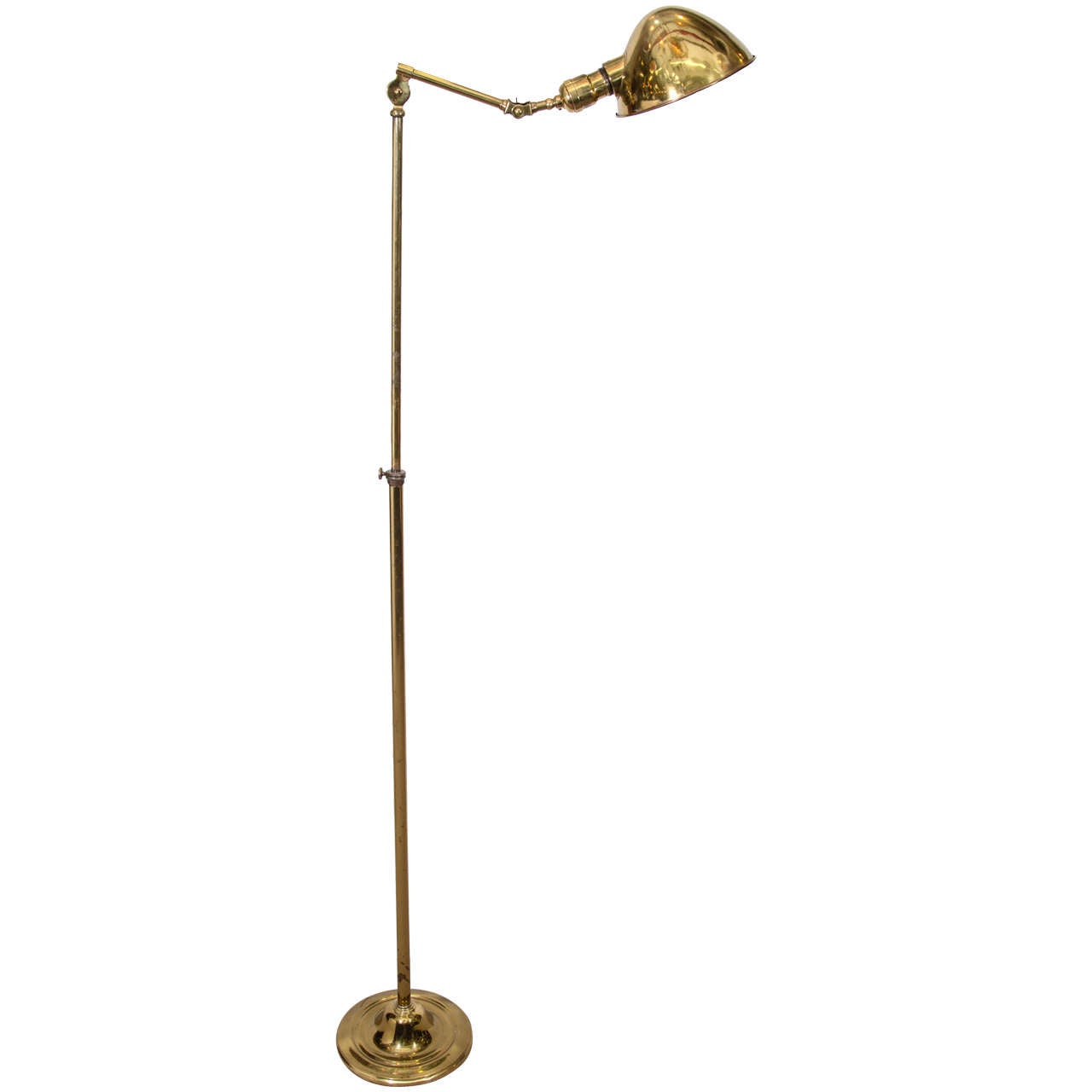 Mid Century Miller Lamp Co. Industrial Articulated Floor Lamp
