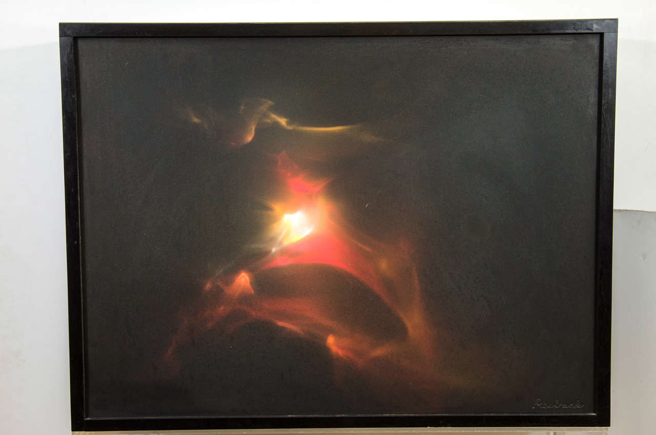 Earl Reiback Kinetic Lightbox Sculpture w/ Lucite Stand 1