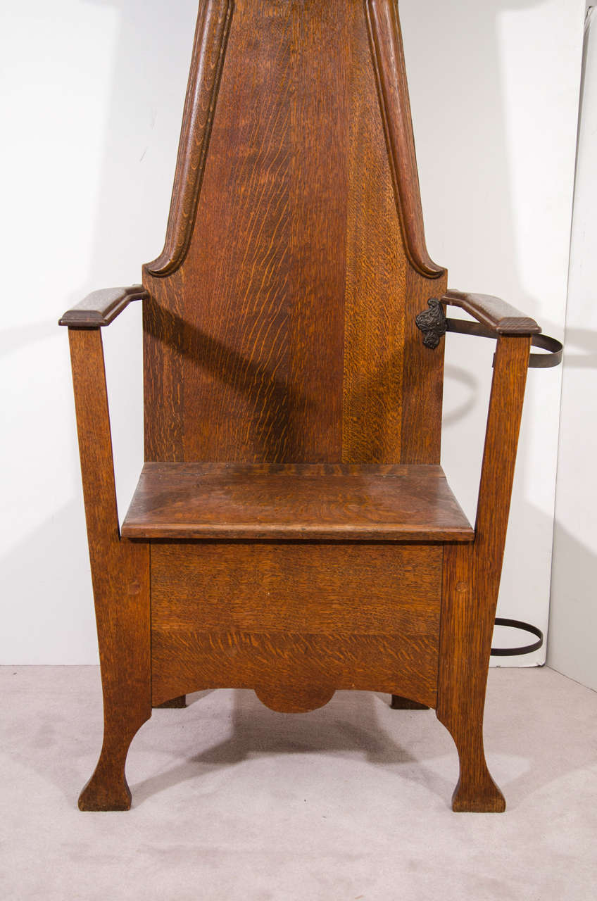 Antique ChairForm Victorian Oak Hall Tree at 1stDibs antique hall tree