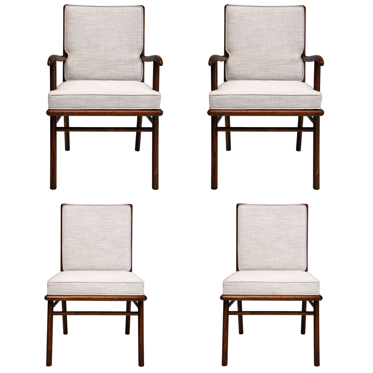 Set of Four Dining Chairs by T.H. Robsjohn-Gibbings for Widdicomb