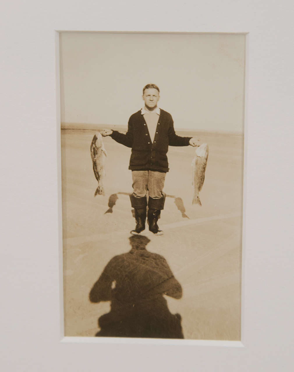 American, 1940s fishing trophy photograph.