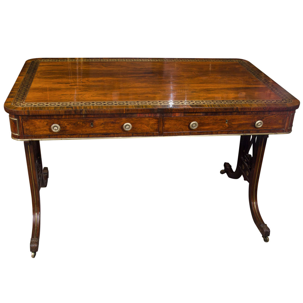 Fine Regency Library Table