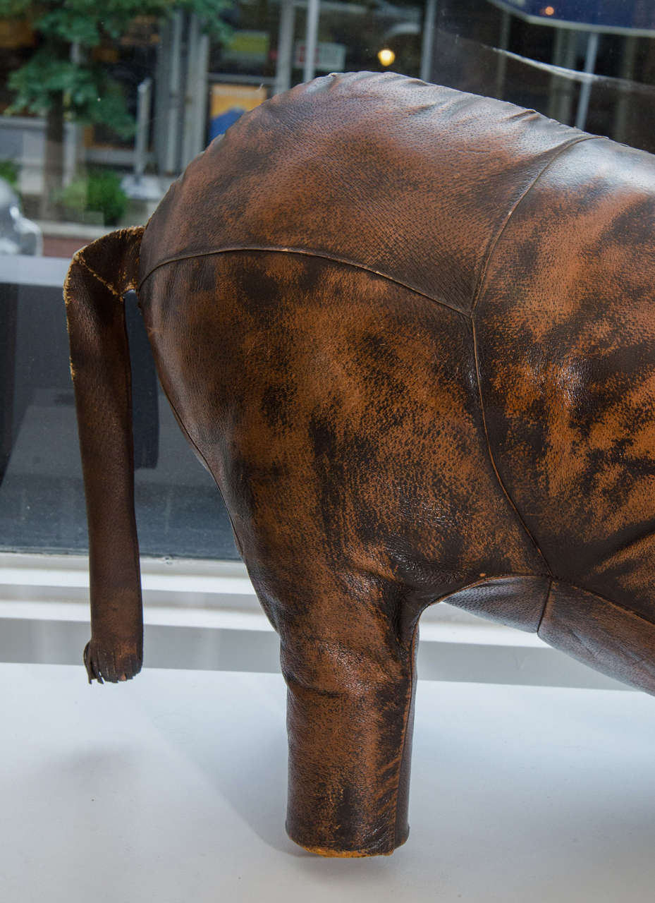 Leather Rhinoceros In Good Condition In New York, NY