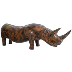 Rhinocéros en cuir