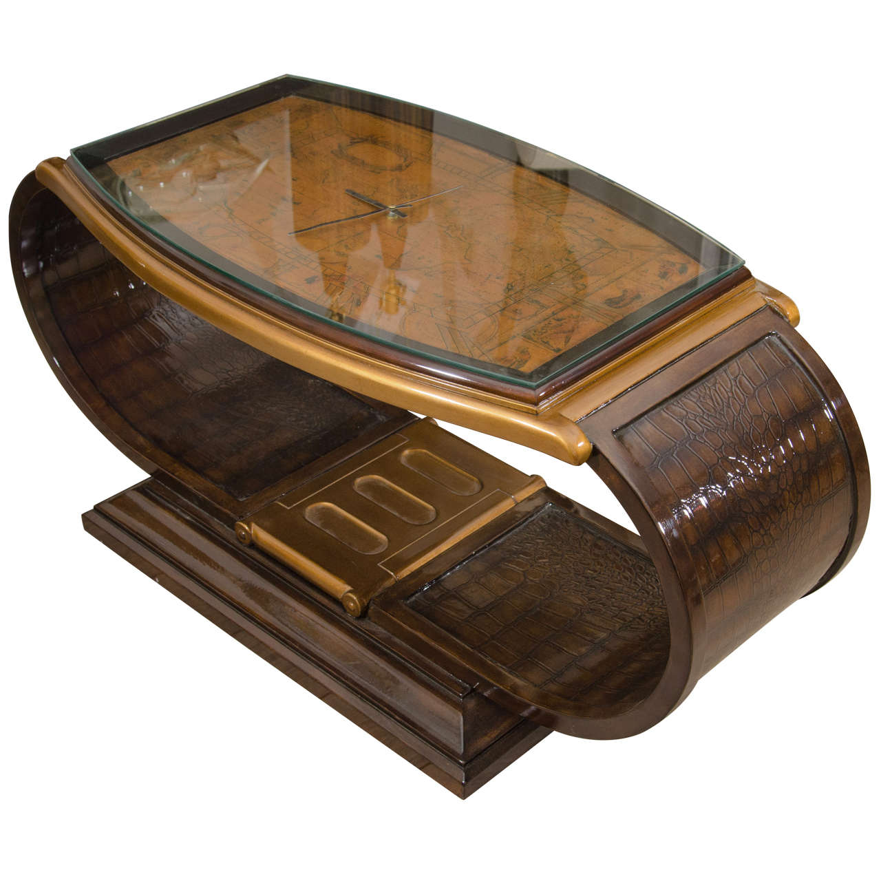 Lacquered Wood Watch Form Coffee Table At 1stdibs Lacquered Wood Watch Form Coffee Table For